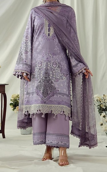 Asim Jofa Lilac Cambric Suit | Pakistani Winter Dresses in USA- Image 1