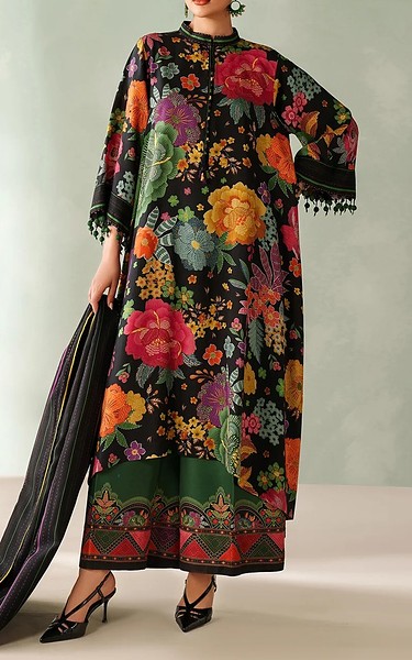 Baroque Multi Viscose Suit | Pakistani Winter Dresses in USA- Image 1
