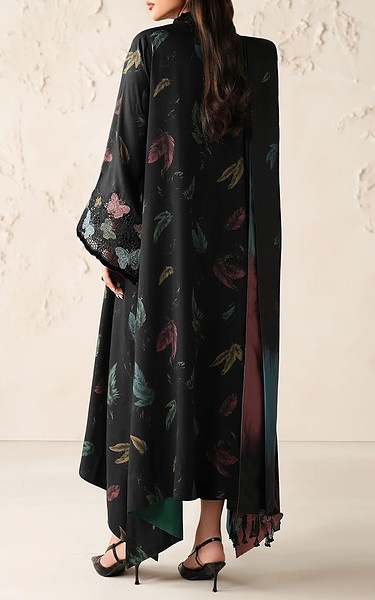 Baroque Black Viscose Suit | Pakistani Winter Dresses in USA- Image 2