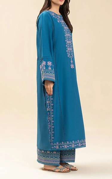 Beechtree Blue Lawn Suit (2Pcs) | Pakistani Lawn Dress in USA- Image 2
