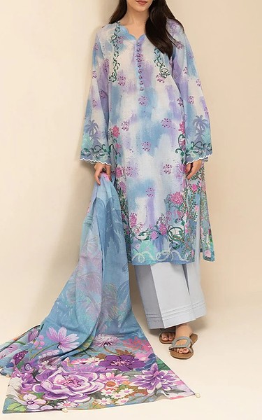 Beechtree Blue Lawn Suit | Pakistani Lawn Dress in USA- Image 1