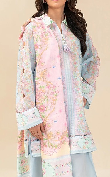 Beechtree Baby Blue Lawn Suit | Pakistani Lawn Dress in USA- Image 1