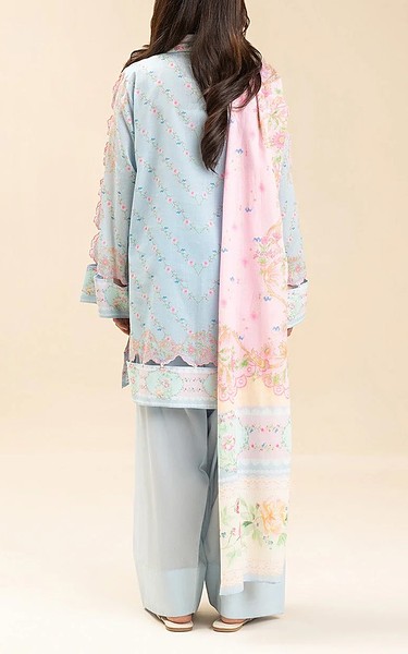 Beechtree Baby Blue Lawn Suit | Pakistani Lawn Dress in USA- Image 2