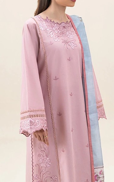Beechtree Pink Lawn Suit | Pakistani Lawn Dress in USA- Image 1