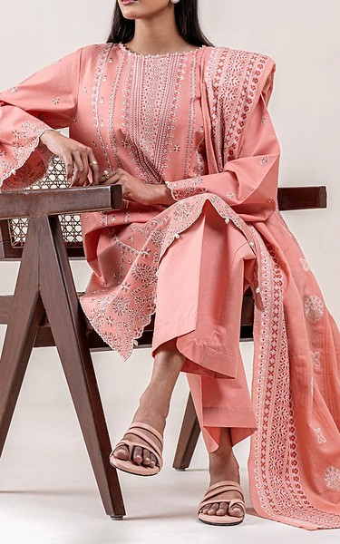 Beechtree Pink Lawn Suit | Pakistani Lawn Dress in USA- Image 1