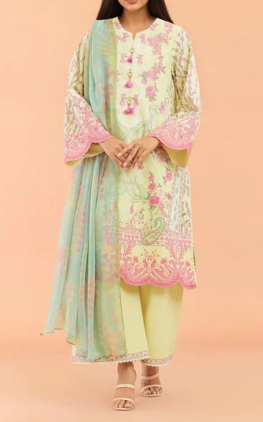 Bonanza Cream Lawn Suit | Pakistani Lawn Dress in USA- Image 1