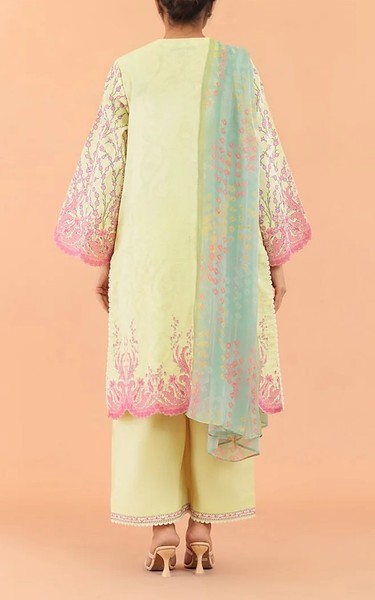 Bonanza Cream Lawn Suit | Pakistani Lawn Dress in USA- Image 2