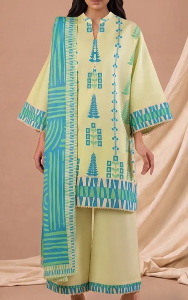 Bonanza Cream Lawn Suit | Pakistani Lawn Dress in USA- Image 1