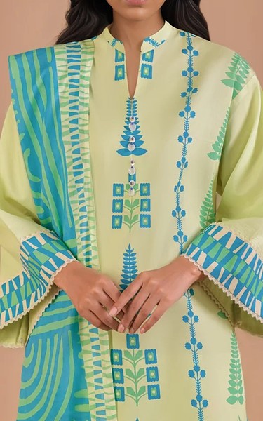 Bonanza Cream Lawn Suit | Pakistani Lawn Dress in USA- Image 2