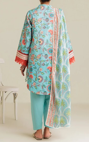 Bonanza Sky Blue Lawn Suit | Pakistani Lawn Dress in USA- Image 2