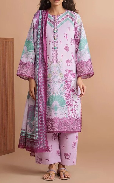 Bonanza Lilac Lawn Suit | Pakistani Lawn Dress in USA- Image 1