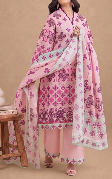 Bonanza Pink Lawn Suit | Pakistani Lawn Dress in USA- Image 2