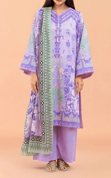 Bonanza Lavender Lawn Suit | Pakistani Lawn Dress in USA- Image 1