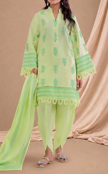 Bonanza Pale Yellow Jacquard Suit | Pakistani Lawn Dress in USA- Image 1