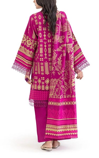 Bonanza Magenta Jacquard Suit | Pakistani Winter Dresses in USA- Image 2
