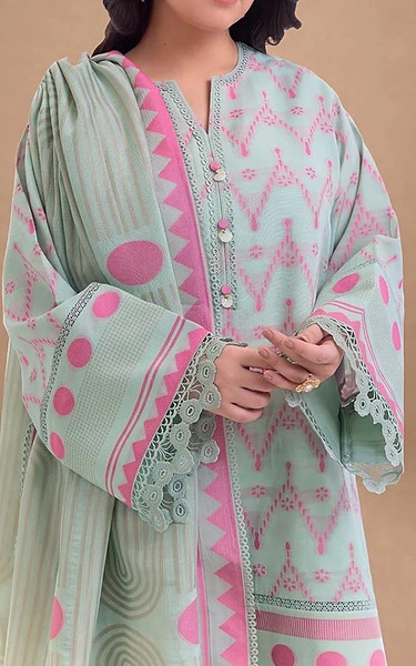Bonanza Pale Blue Jacquard Suit | Pakistani Lawn Dress in USA- Image 2