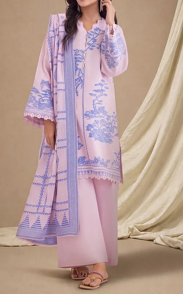 Bonanza Pink Pearl Jacquard Suit | Pakistani Lawn Dress in USA- Image 2