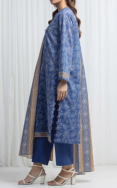 Edenrobe Blue Lawn Suit | Pakistani Lawn Dress in USA- Image 2
