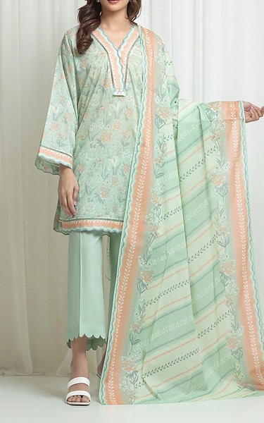 Edenrobe Sea Mist Lawn Suit | Pakistani Lawn Dress in USA- Image 1