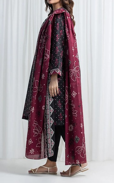 Edenrobe Black Lawn Suit | Pakistani Lawn Dress in USA- Image 2