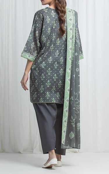 Edenrobe Regent Grey Lawn Suit | Pakistani Lawn Dress in USA- Image 2