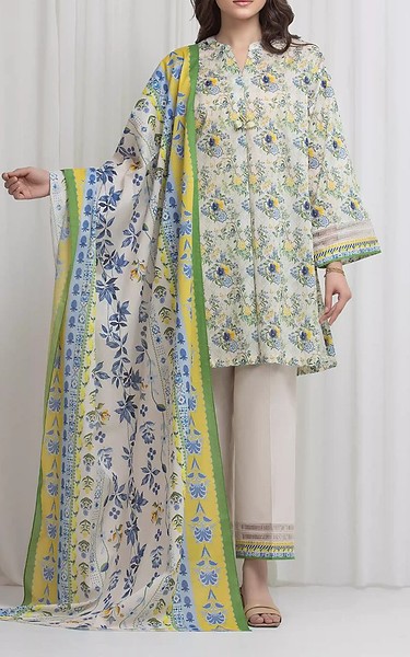 Edenrobe Multi Lawn Suit | Pakistani Lawn Dress in USA- Image 1