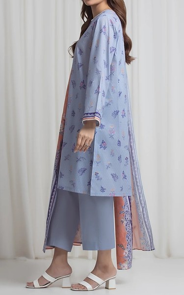 Edenrobe Cloudy Blue Lawn Suit | Pakistani Lawn Dress in USA- Image 2
