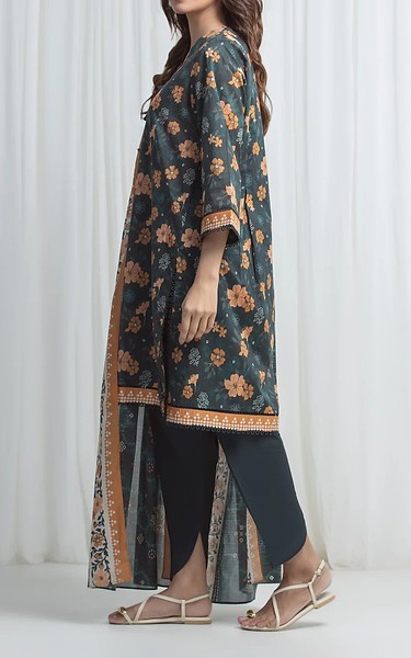Edenrobe Black Lawn Suit | Pakistani Lawn Dress in USA- Image 2