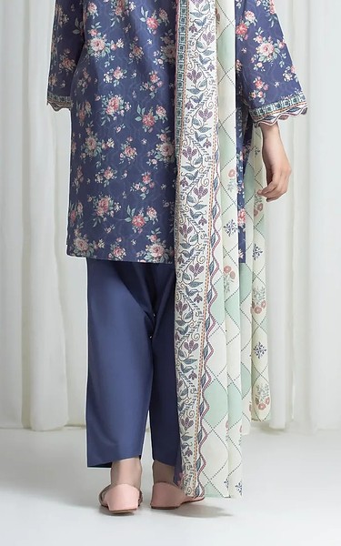 Edenrobe Blue Lawn Suit | Pakistani Lawn Dress in USA- Image 2