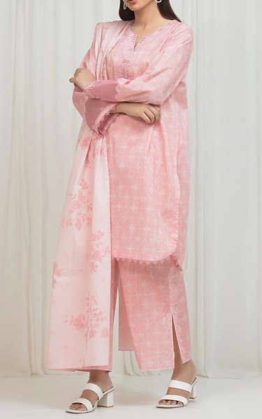 Edenrobe Pink Lawn Suit | Pakistani Lawn Dress in USA- Image 2