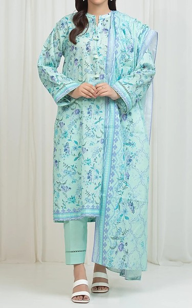 Edenrobe Sea Mist Lawn Suit | Pakistani Lawn Dress in USA- Image 1