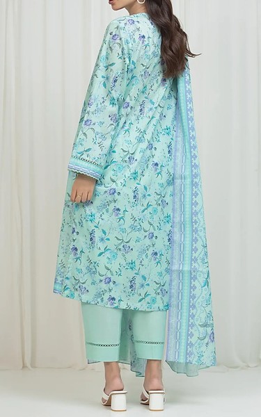 Edenrobe Sea Mist Lawn Suit | Pakistani Lawn Dress in USA- Image 2