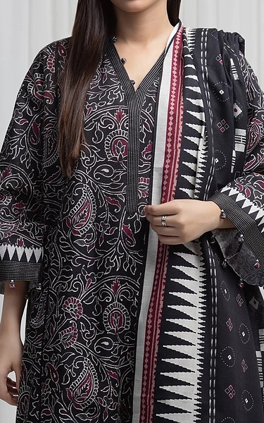Edenrobe Black Khaddar Suit | Pakistani Winter Dresses in USA- Image 2