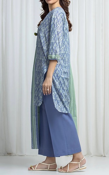 Edenrobe Sky Blue Khaddar Suit | Pakistani Winter Dresses in USA- Image 2