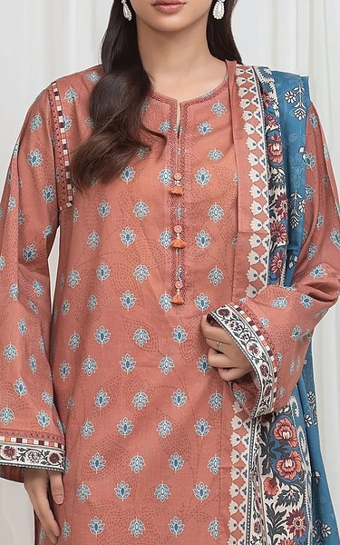 Edenrobe Coral Lawn Suit | Pakistani Lawn Dress in USA- Image 1