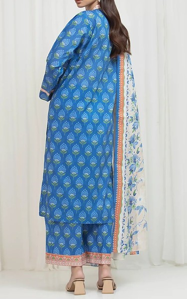 Edenrobe Blue Lawn Suit | Pakistani Lawn Dress in USA- Image 2