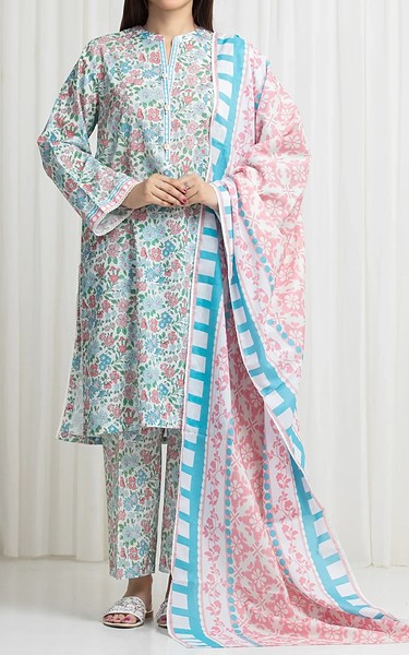 Edenrobe Multi Lawn Suit | Pakistani Lawn Dress in USA- Image 1