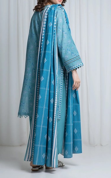 Edenrobe Turquoise Khaddar Suit | Pakistani Winter Dresses in USA- Image 2