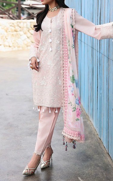 Edenrobe Cavern Pink Cambric Suit | Pakistani Winter Dresses in USA- Image 2