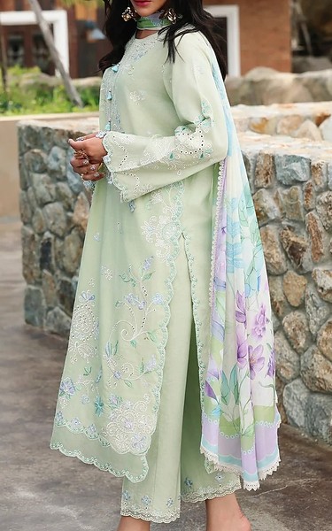 Edenrobe Sea Mist Cambric Suit | Pakistani Winter Dresses in USA- Image 2