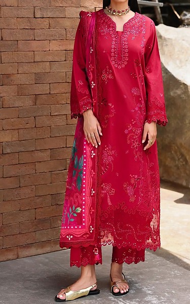 Edenrobe Cardinal Cambric Suit | Pakistani Winter Dresses in USA- Image 1