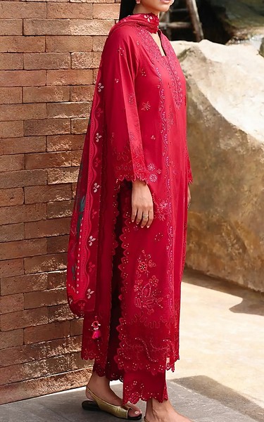 Edenrobe Cardinal Cambric Suit | Pakistani Winter Dresses in USA- Image 2