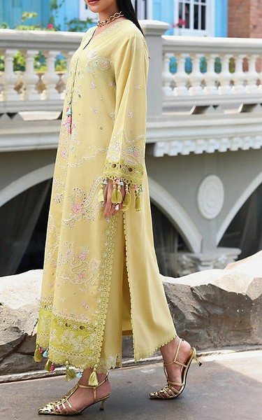 Edenrobe Light Golden Cambric Suit | Pakistani Winter Dresses in USA- Image 2