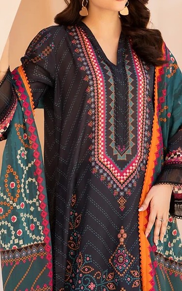 Ellena Black Lawn Suit | Pakistani Lawn Dress in USA- Image 2