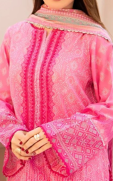 Ellena Pink Lawn Suit | Pakistani Lawn Dress in USA- Image 2