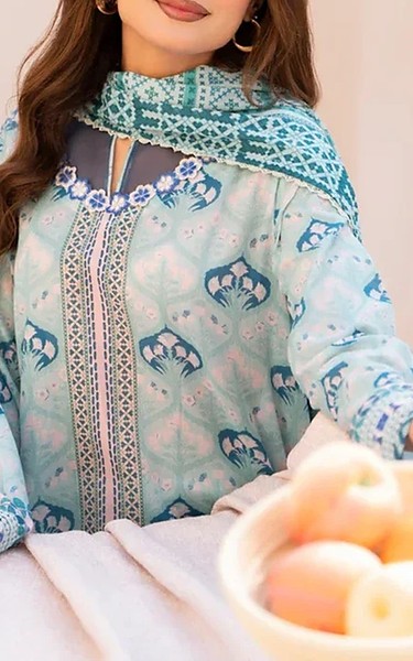 Ellena Sea Mist Lawn Suit | Pakistani Lawn Dress in USA- Image 2