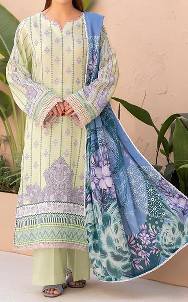 Ellena Green Mist Lawn Suit | Pakistani Lawn Dress in USA- Image 1