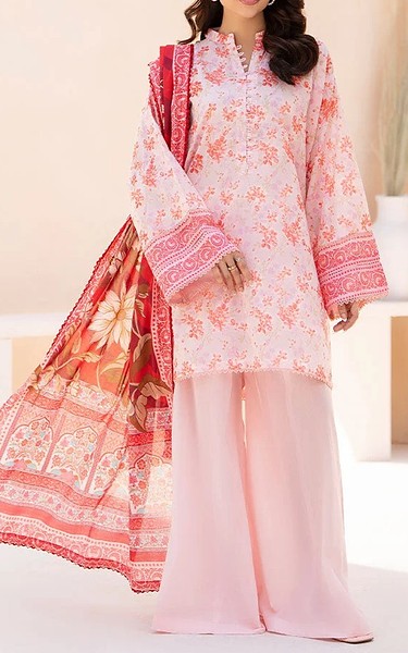 Ellena Pink Flare Lawn Suit | Pakistani Lawn Dress in USA- Image 1