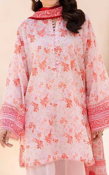 Ellena Pink Flare Lawn Suit | Pakistani Lawn Dress in USA- Image 2