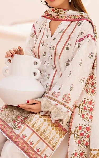 Ellena Off White Lawn Suit | Pakistani Lawn Dress in USA- Image 2